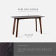 NOVA Marble Table, Dark Grey, L160 [Newly Displayed] 