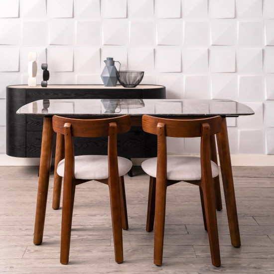 [SALE] NOVA Marble Table, Dark Grey L140 [In stock]