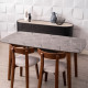NOVA Marble Table, Dark Grey, L160 [Newly Displayed] 