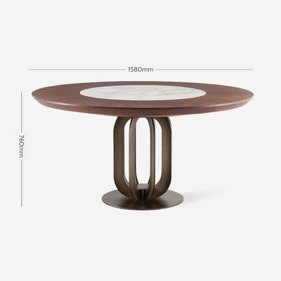 NOVA White Marble Round Table, Dia.158 NOVA White Marble Round Table, Dia.158