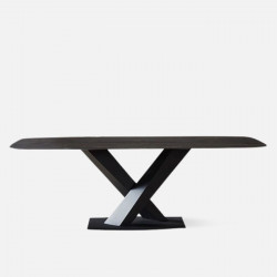 WILLOW Sintered Stone Table, L130-220, Black