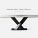 WILLOW Sintered Stone Table, L130-220, Snow white