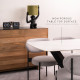 NORTON Sintered Stone Table, L130-220, Snow white NORTON Sintered Stone Table, L130-220, Snow white