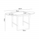 [SALE] NADINE Extendable Table, Oakwood