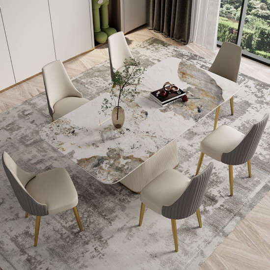 DINO Dining Table with Sintered Stone, L140-200 [SALE]