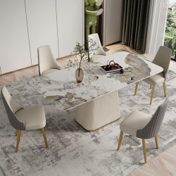 DINO Dining Table with Sintered Stone, L140-200 [SALE]