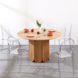 ADAMS Dinning Round Table, Oak, L120 [SALE] 