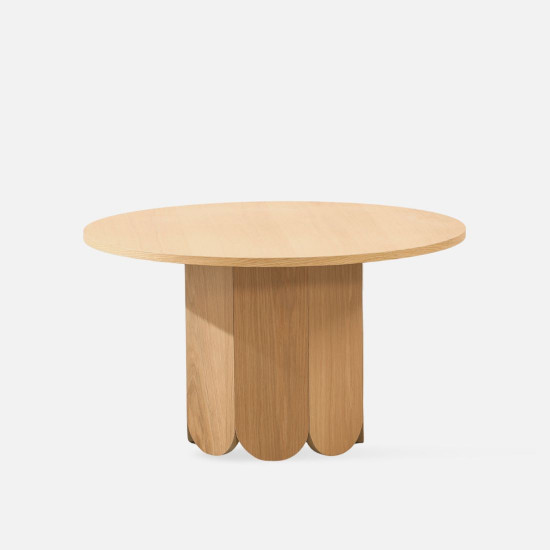 ADAMS Coffee Round Table, Oak, D80