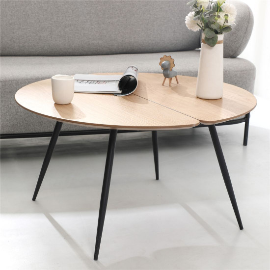 VIGGO Coffee Table, Oak, D78 [SALE]