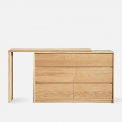 KIKO Dressing Table with Chest of drawers (extendable)