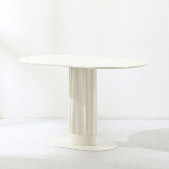 ADAMS Oval Table, White 