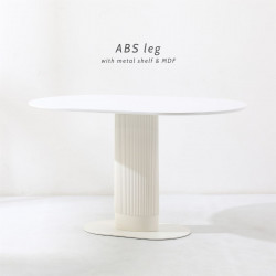 ADAMS Oval Table, White 