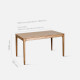 SEN Extendable Table L140-180, Walnut Brown SEN Extendable Table L140-180, Walnut Brown