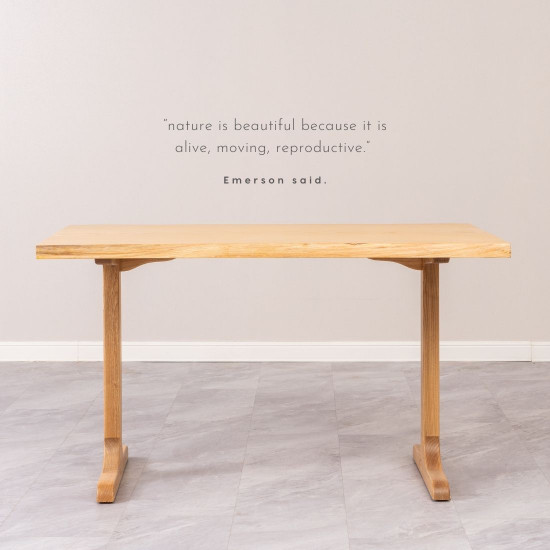 Live Edge Table, Natural Ash, L130-L180 Live Edge Table, Natural Ash, L130-L180
