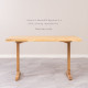 Live Edge Table, Natural Ash, L130-L180 Live Edge Table, Natural Ash, L130-L180