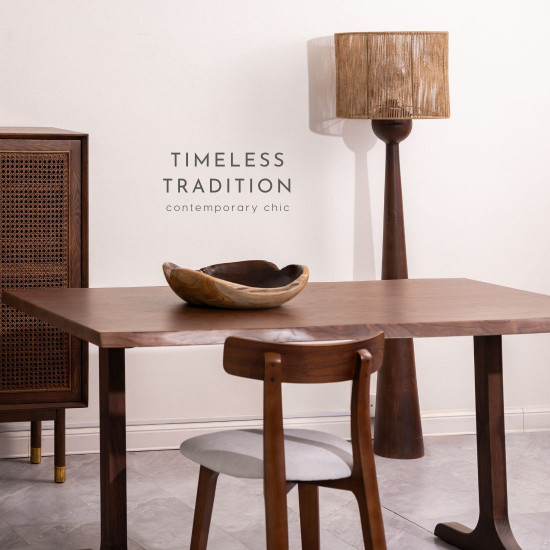 Live Edge Table, Natural Ash, L130-L180 Live Edge Table, Natural Ash, L130-L180
