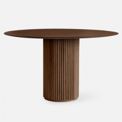 SEN Round Table, Walnut Brown L100 [Display]