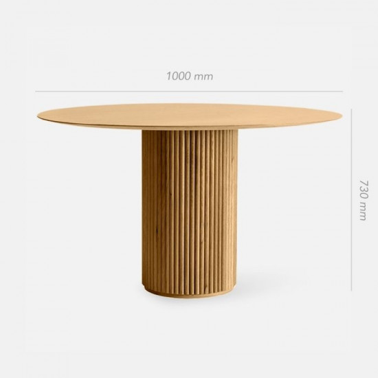 SEN Round Table, Walnut Brown SEN Round Table, Walnut Brown