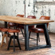 [SALE]  Industrial Dining Table L120-220