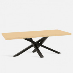 Industrial Style Dining Table, Multi-X Legs, White leg, 160cm