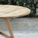 [SALE] PIECE Round Table, D100, Natural Walnut