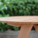 PIECE Round Table, D100, Natural Walnut