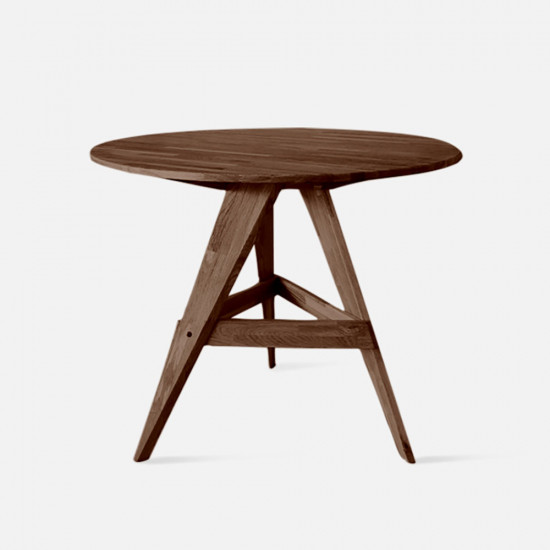 PIECE Round Table, D100, Natural Walnut [Display]