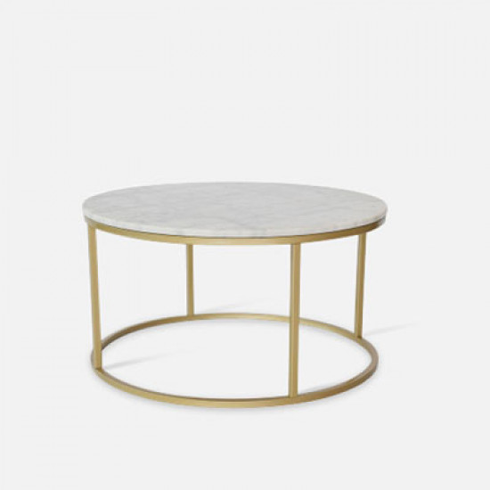 Marble Round Coffee Table D60 / D80, Glod