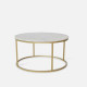 Marble Round Coffee Table D60 / D80, Glod