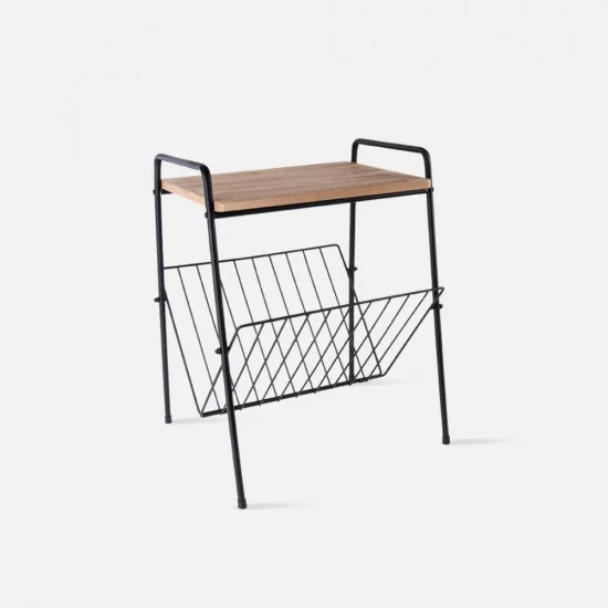 Table Design With Side Rack Side Table with rack small