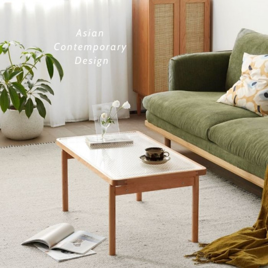 NAIDNE Glass Coffee Table L90/120 NAIDNE Glass Coffee Table L90/120