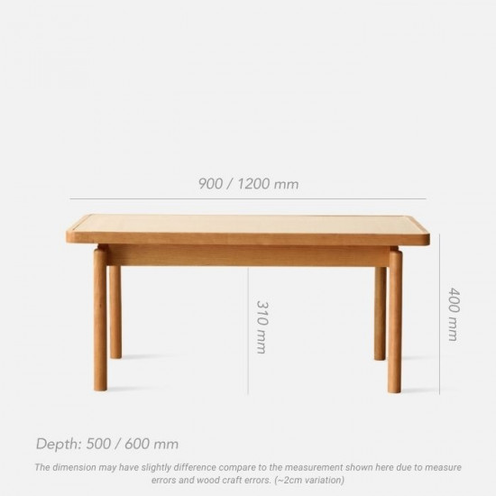 NAIDNE Glass Coffee Table L90/120 NAIDNE Glass Coffee Table L90/120