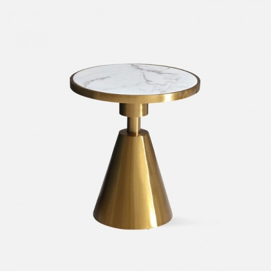 Willow STEEL side table, White Willow STEEL side table, White