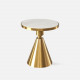 Willow STEEL side table, White Willow STEEL side table, White