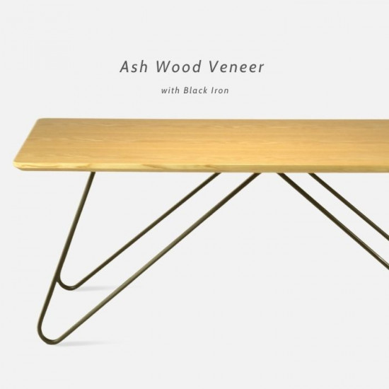 Willow Ash wood Veneer side table Willow Ash wood Veneer side table