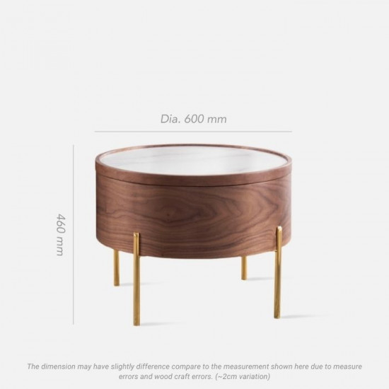 Willow storable round coffee table Willow storable round coffee table