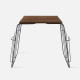[Sale] Side table Wired metal wood top - black