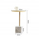 Marble based side table, White Marble based side table, White