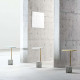 Marble based side table, White Marble based side table, White
