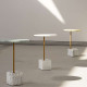 Marble based side table, White Marble based side table, White