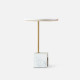 Marble based side table, White Marble based side table, White