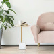 Marble based side table, White Marble based side table, White