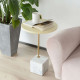 Marble based side table, White Marble based side table, White
