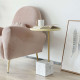 Marble based side table, White Marble based side table, White