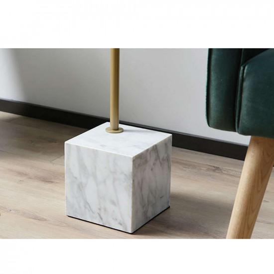 Marble based side table, White Marble based side table, White