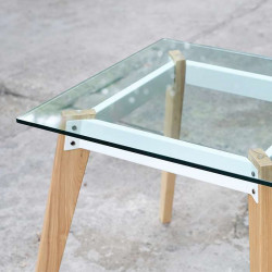 Pack Square Table, L75, Teak [Display]