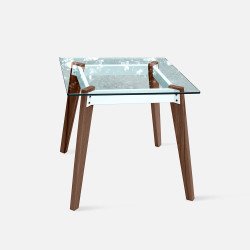 Pack Square Table, L75, Teak [Display]