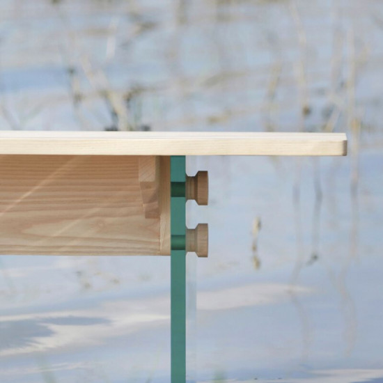 G Wood Bench, Ash [Display]