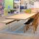 G Wood Bench, Ash [Display]