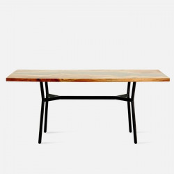 Mimba with Resin Table Top, L140